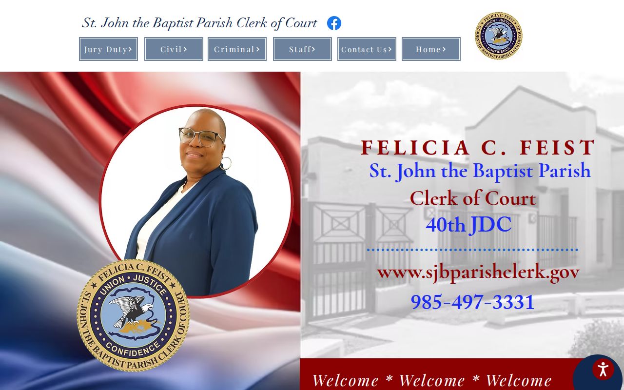 St. John the Baptist Parish Clerk court record portal for release verification